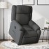 Sillón eléctrico reclinable elevable de tela gris
