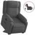 Sillón eléctrico reclinable elevable de tela gris