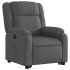 Sillón eléctrico reclinable elevable de tela gris