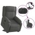 Sillón eléctrico reclinable elevable de tela gris