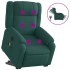 Sillón masaje eléctrico reclinable elevable tela verde