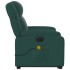 Sillón masaje eléctrico reclinable elevable tela verde