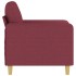 Sillón de tela rojo tinto 60