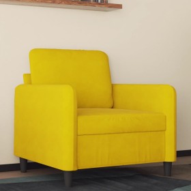 Sillón de terciopelo amarillo 60