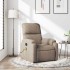 Sillón reclinable de masaje tela de microfibra gris