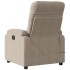 Sillón reclinable de masaje tela de microfibra gris