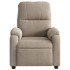 Sillón reclinable de masaje tela de microfibra gris