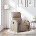 Sillón reclinable tela de microfibra gris