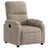 Sillón reclinable tela de microfibra gris