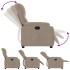 Sillón reclinable tela de microfibra gris