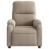 Sillón reclinable tela de microfibra gris
