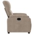 Sillón reclinable tela de microfibra gris