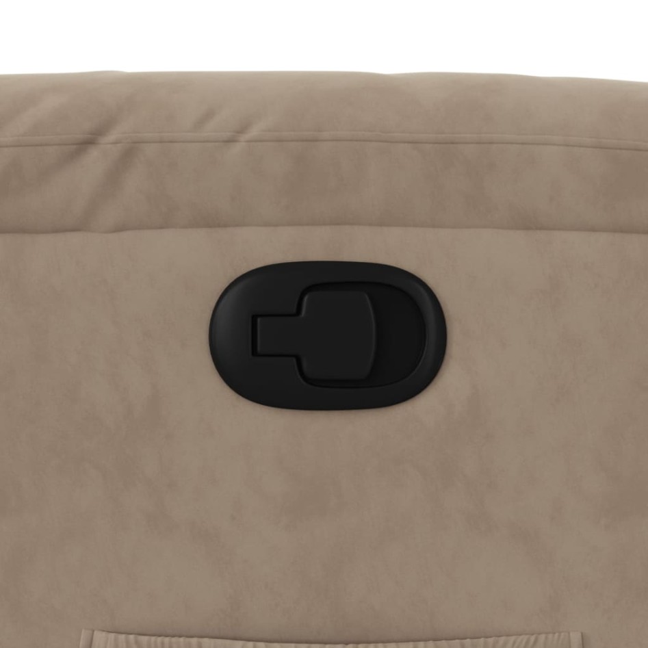 Sillón reclinable tela de microfibra gris