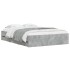 Cama con cajones madera ingeniería gris hormigón 120x200