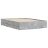 Cama con cajones madera ingeniería gris hormigón 120x200