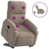 Sillón masaje eléctrico reclinable elevable tela gris