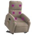 Sillón masaje eléctrico reclinable elevable tela gris