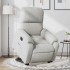 Sillón eléctrico reclinable elevable tela microfibra gris