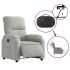 Sillón eléctrico reclinable elevable tela microfibra gris