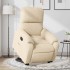Sillón reclinable elevable tela de microfibra color