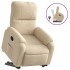 Sillón reclinable elevable tela de microfibra color