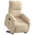 Sillón reclinable elevable tela de microfibra color