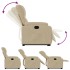 Sillón reclinable elevable tela de microfibra color