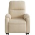 Sillón reclinable elevable tela de microfibra color