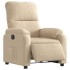 Sillón reclinable eléctrico tela de microfibra color