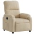 Sillón reclinable eléctrico tela de microfibra color
