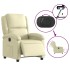 Sillón reclinable eléctrico de cuero auténtico blanco