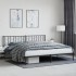 Estructura cama sin colchón con cabecero metal negro 200x200
