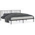 Estructura cama sin colchón con cabecero metal negro 200x200