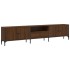 Mueble de TV cajón madera ingeniería roble marrón 200x25x44