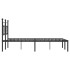 Estructura cama sin colchón con cabecero metal negro 160x200