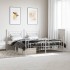 Estructura cama sin colchón con estribo metal blanco 180x200