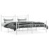 Estructura cama sin colchón con estribo metal blanco 180x200
