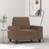 Sillón de tela marrón 60