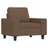 Sillón de tela marrón 60