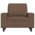 Sillón de tela marrón 60