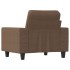 Sillón de tela marrón 60