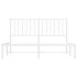 Estructura cama sin colchón con cabecero metal blanco