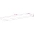 Tablero rectangular madera de acacia borde vivo 160x40x2,5