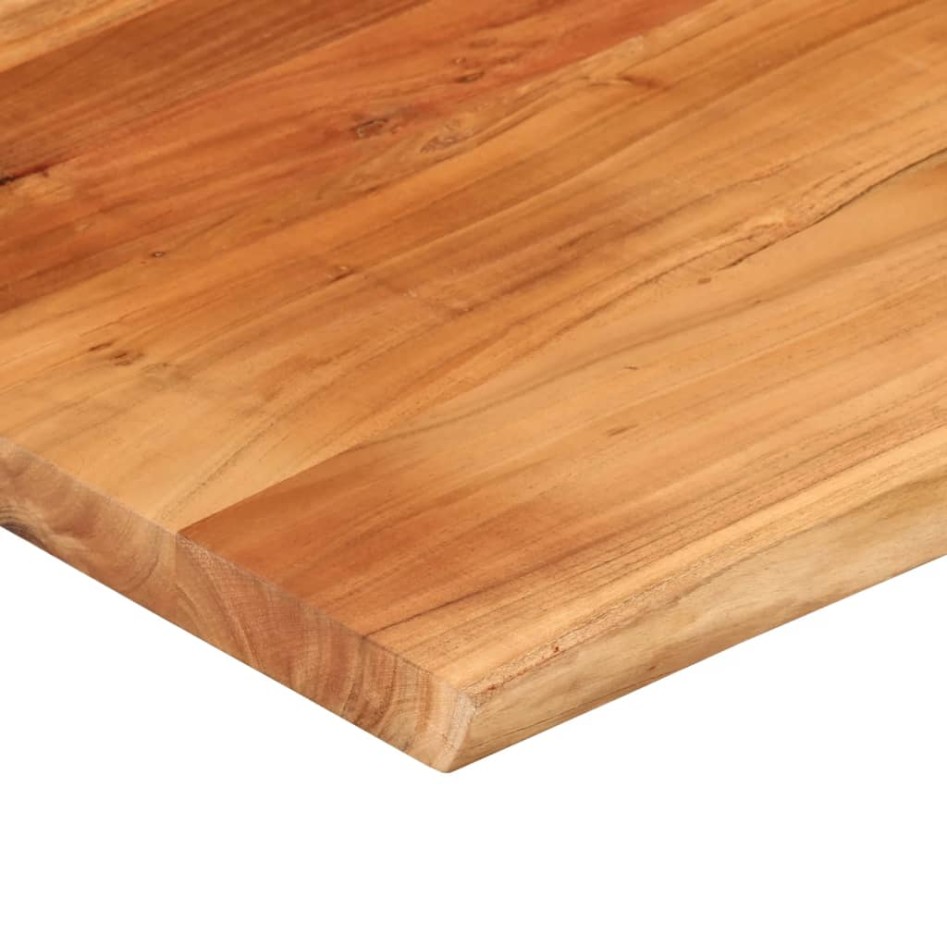 Tablero rectangular madera de acacia borde vivo 100x80x2,5