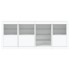 Aparador con luces LED blanco 164x37x67