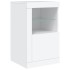 Aparador con luces LED blanco 164x37x67