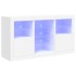 Aparador con luces LED blanco 123x37x67