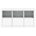 Aparador con luces LED blanco 123x37x67