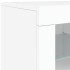 Aparador con luces LED blanco 123x37x67