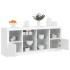 Aparador con luces LED blanco 163x37x67